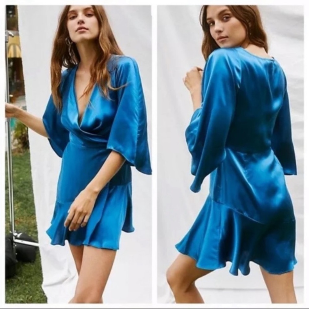 Free People NWT 100% silk dress mini